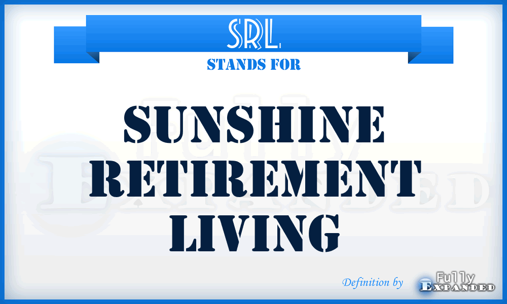 SRL - Sunshine Retirement Living