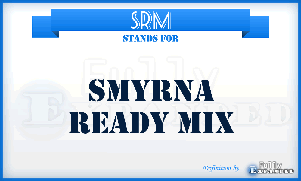 SRM - Smyrna Ready Mix