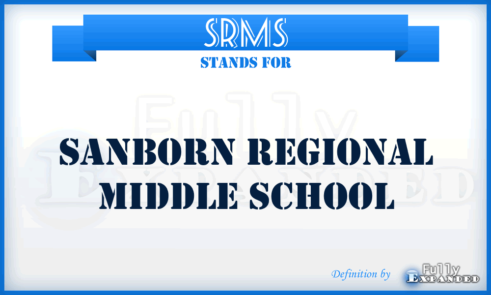 SRMS - Sanborn Regional Middle School