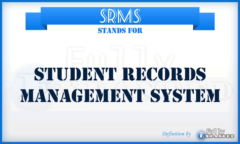 SRMS - Student Records Management System
