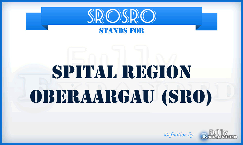 SROSRO - Spital Region Oberaargau (SRO)
