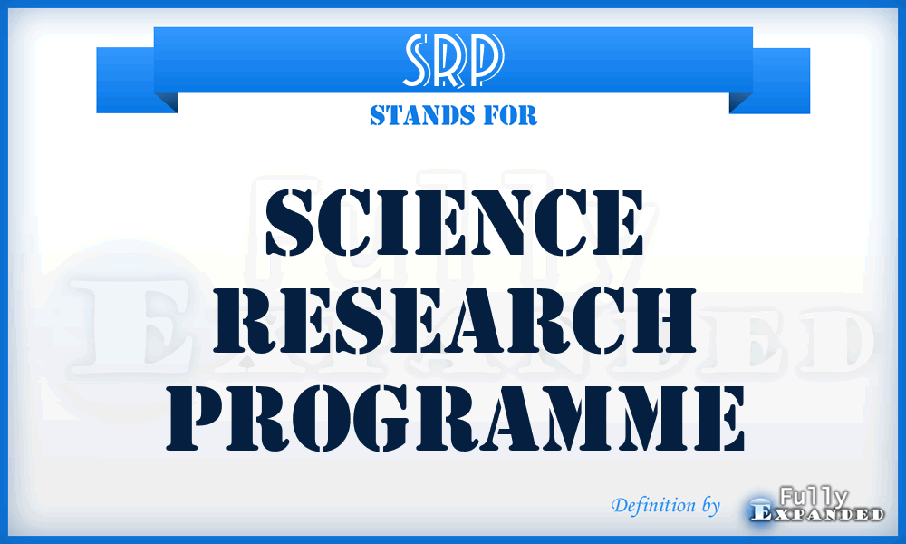 SRP - Science Research Programme