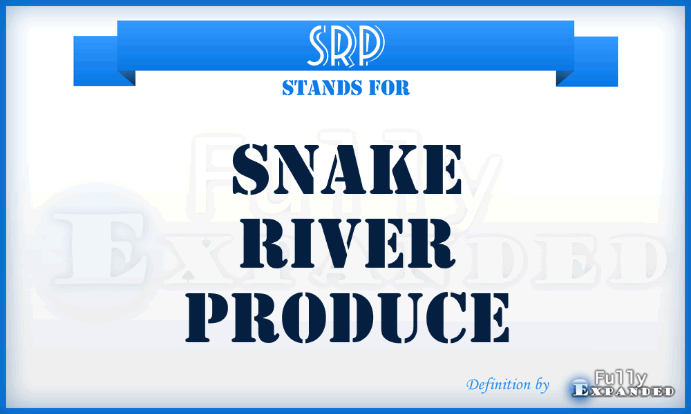 SRP - Snake River Produce