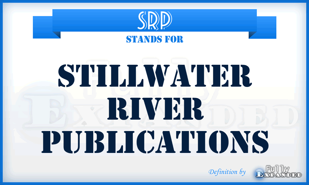 SRP - Stillwater River Publications