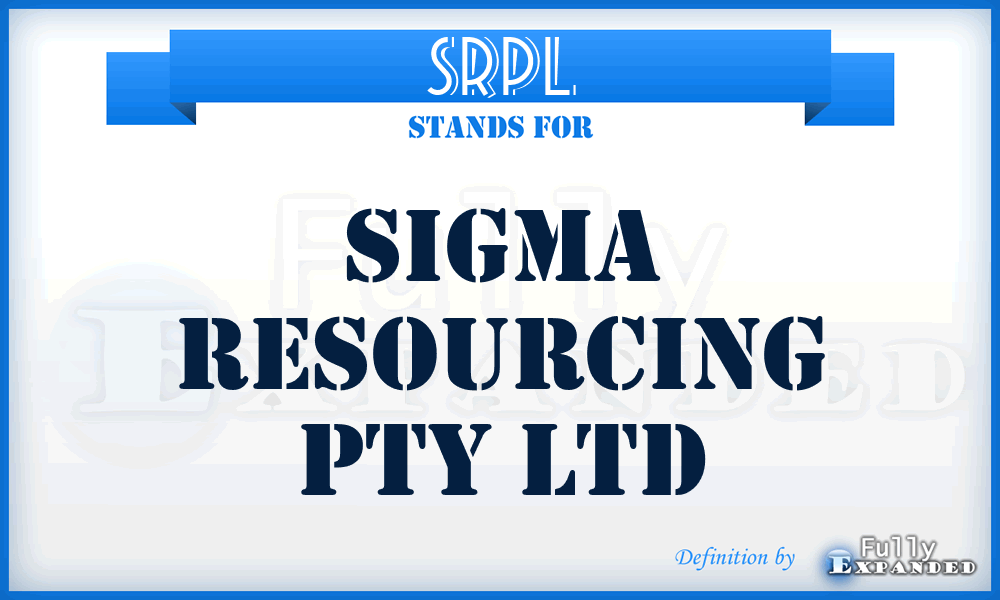 SRPL - Sigma Resourcing Pty Ltd