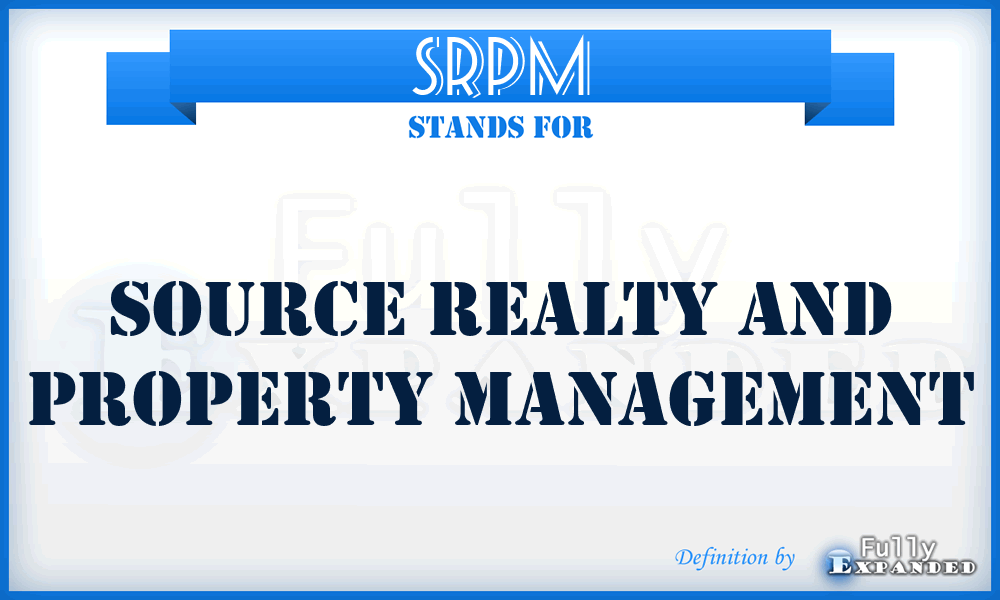 SRPM - Source Realty and Property Management