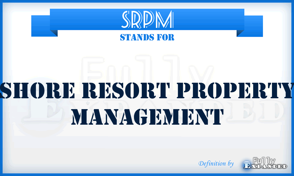 SRPM - Shore Resort Property Management