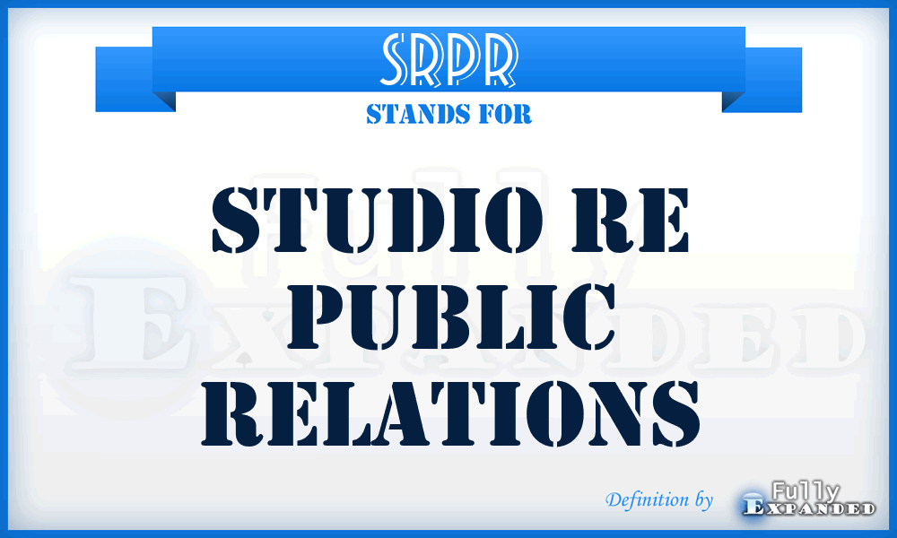 SRPR - Studio Re Public Relations