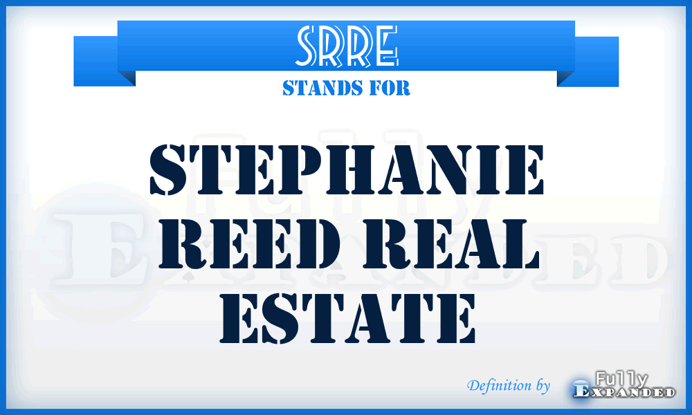 SRRE - Stephanie Reed Real Estate