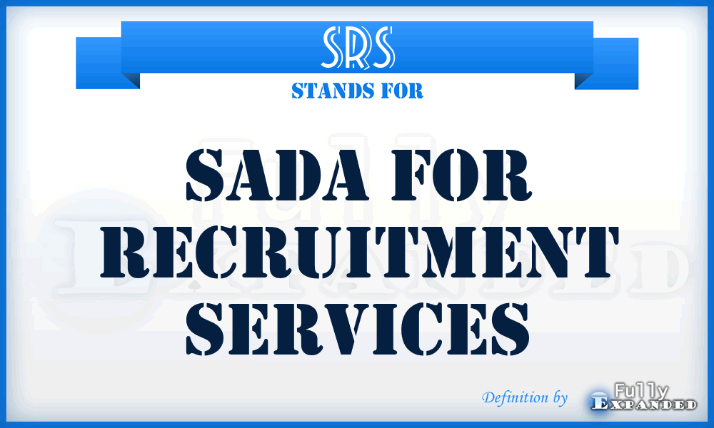 SRS - Sada for Recruitment Services