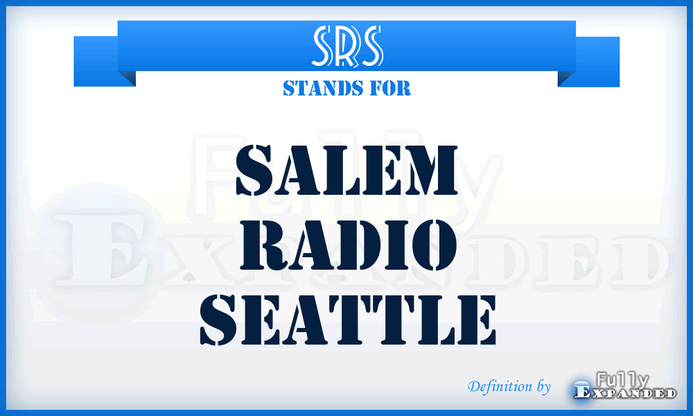 SRS - Salem Radio Seattle