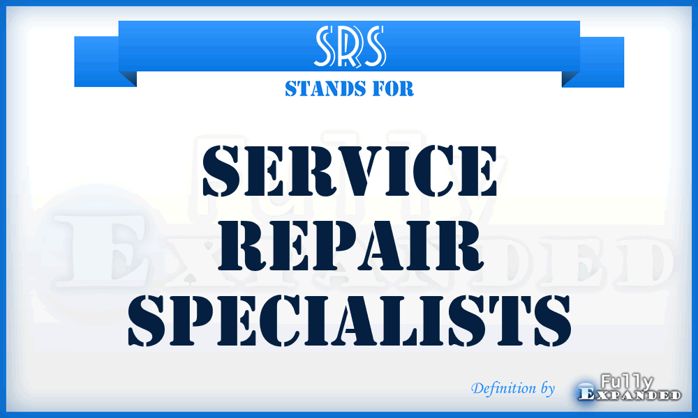 SRS - Service Repair Specialists