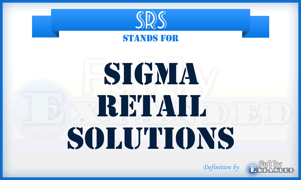 SRS - Sigma Retail Solutions