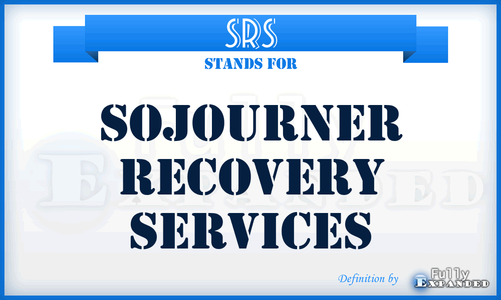 SRS - Sojourner Recovery Services