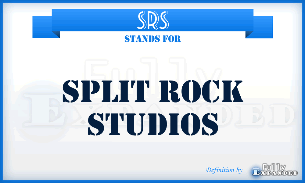 SRS - Split Rock Studios
