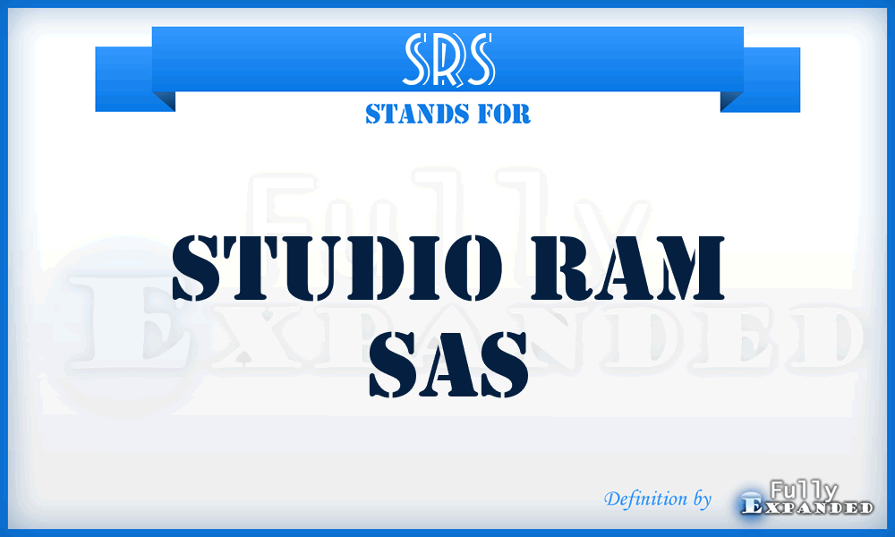 SRS - Studio Ram Sas