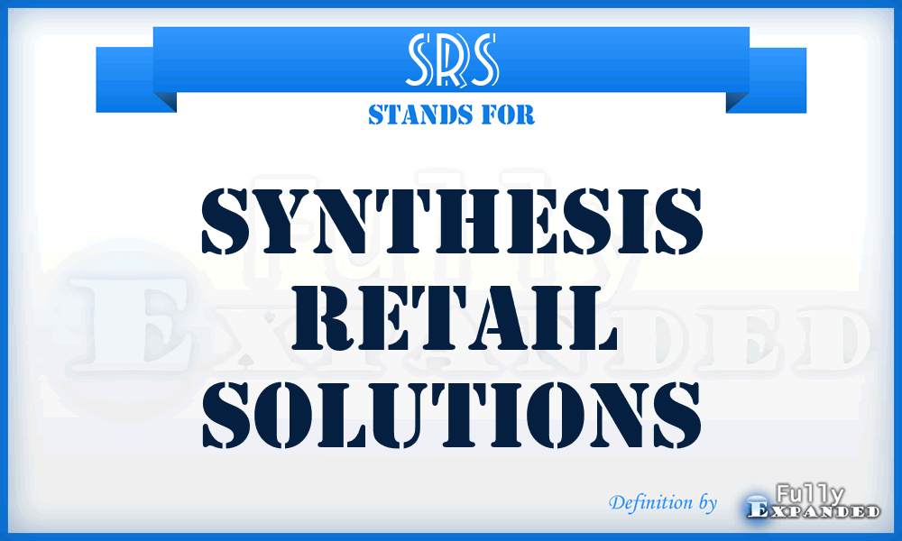 SRS - Synthesis Retail Solutions