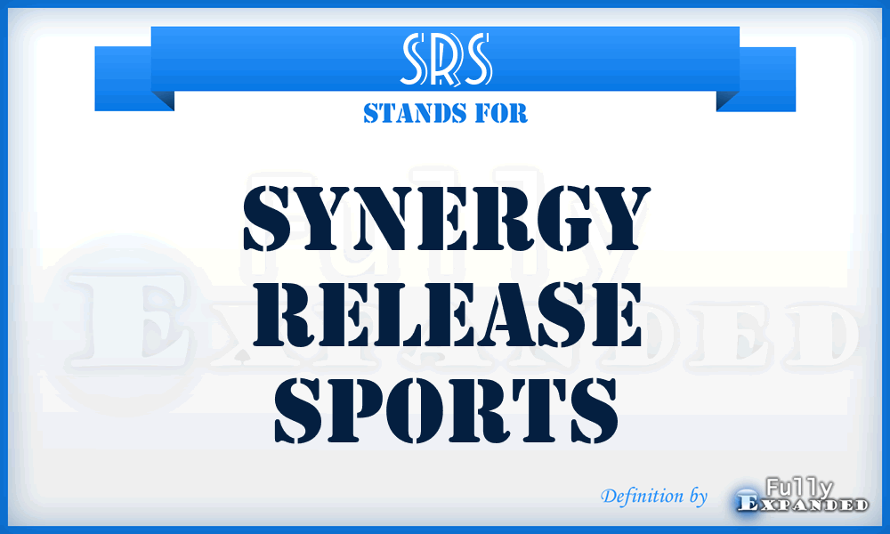 SRS - Synergy Release Sports