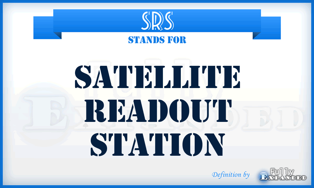SRS - satellite readout station