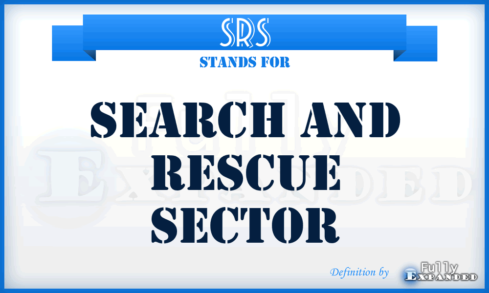 SRS - search and rescue sector