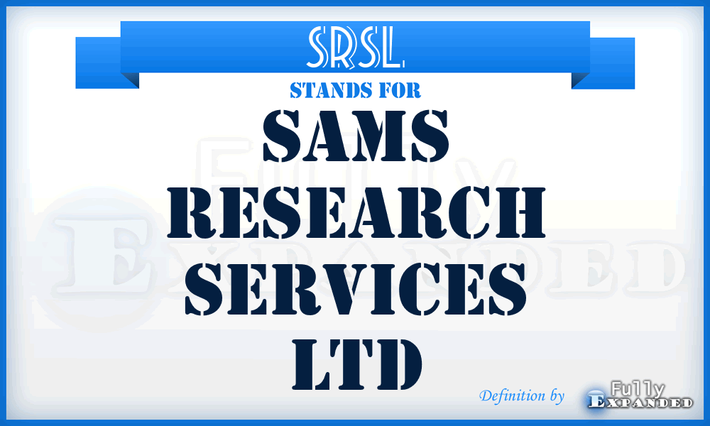 SRSL - Sams Research Services Ltd