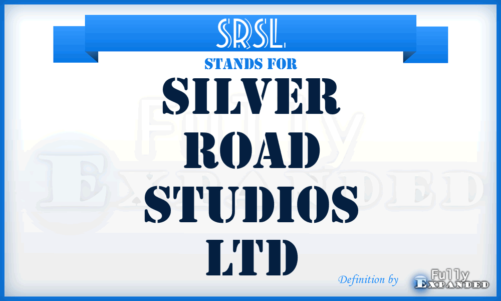 SRSL - Silver Road Studios Ltd