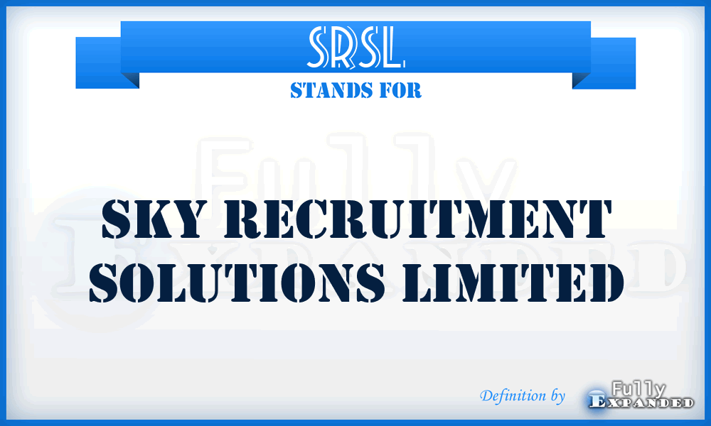 SRSL - Sky Recruitment Solutions Limited