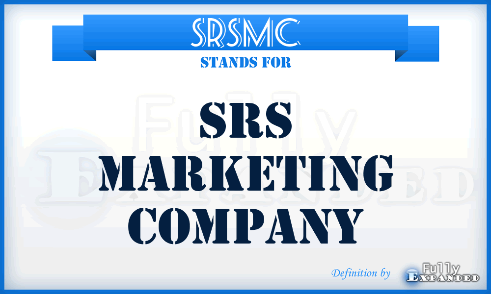 SRSMC - SRS Marketing Company