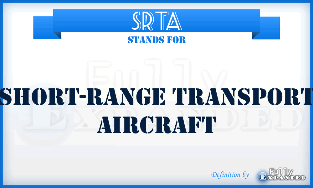 SRTA - Short-Range Transport Aircraft