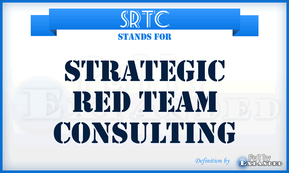 SRTC - Strategic Red Team Consulting