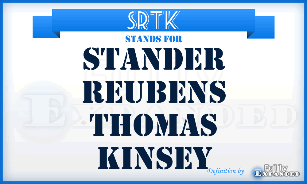 SRTK - Stander Reubens Thomas Kinsey