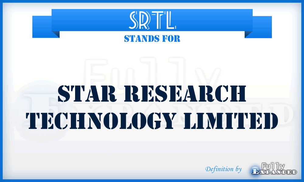 SRTL - Star Research Technology Limited