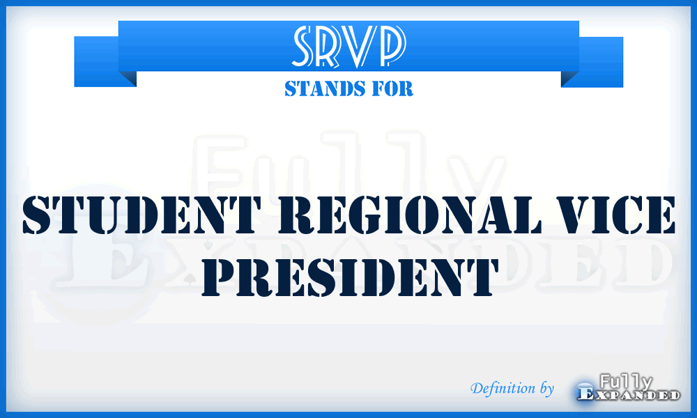 SRVP - Student Regional Vice President