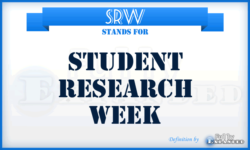 SRW - Student Research Week