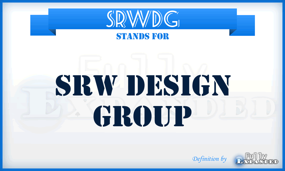 SRWDG - SRW Design Group