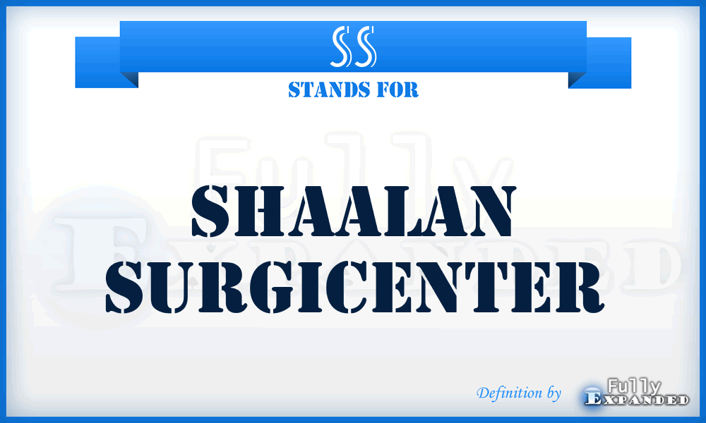 SS - Shaalan Surgicenter