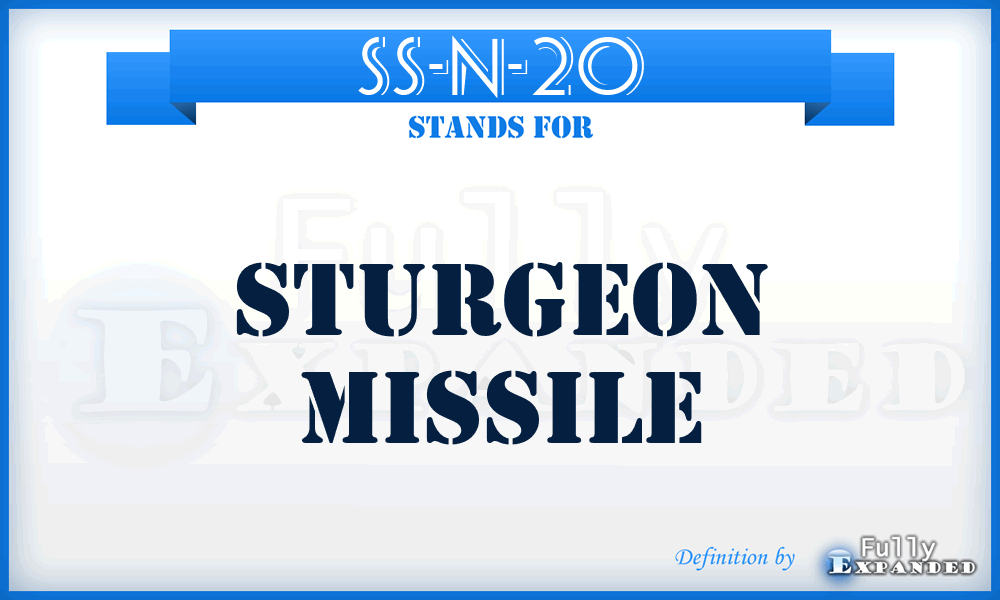 SS-N-20 - Sturgeon Missile