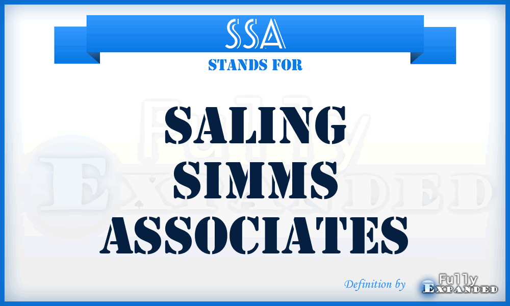 SSA - Saling Simms Associates