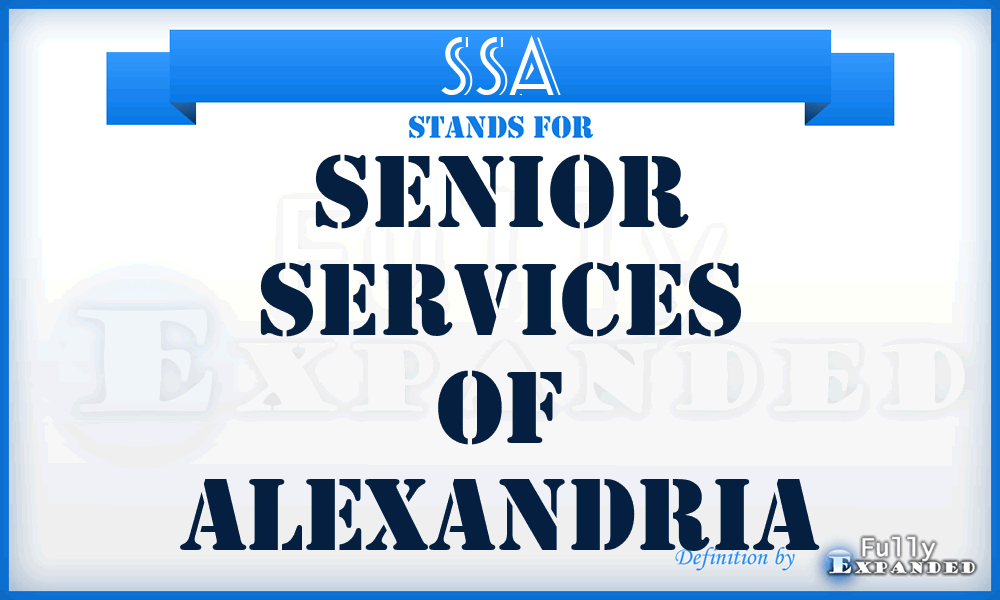 SSA - Senior Services of Alexandria