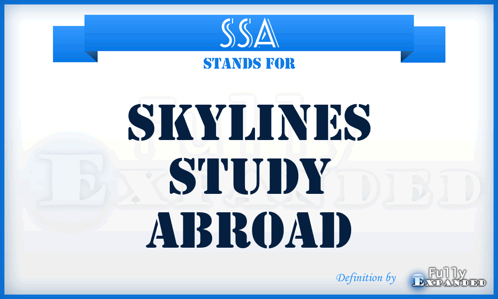 SSA - Skylines Study Abroad