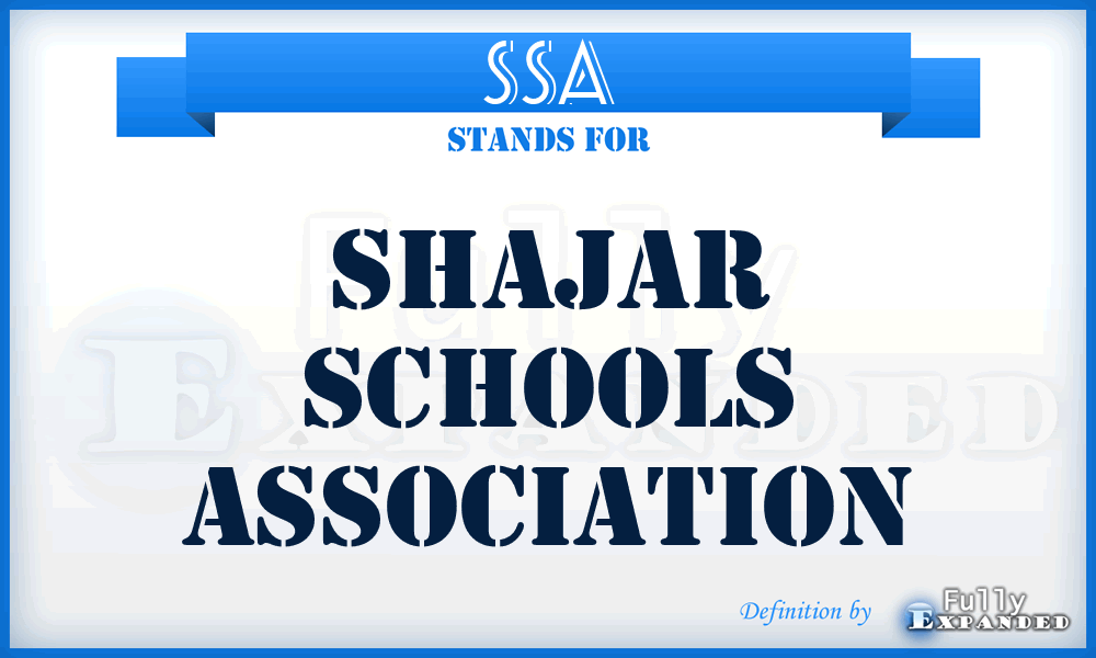 SSA - Shajar Schools Association
