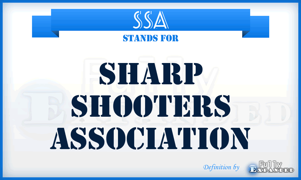 SSA - Sharp Shooters Association