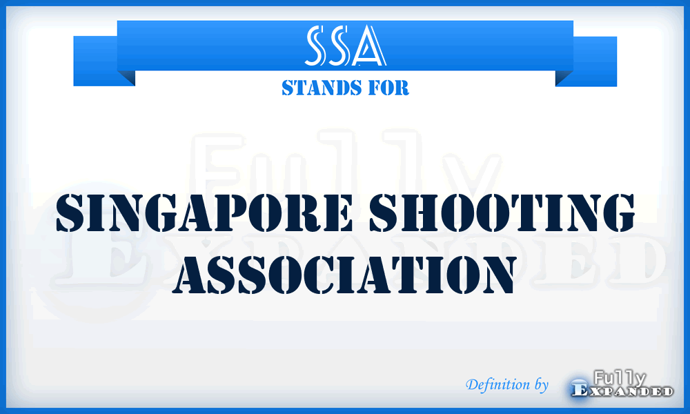 SSA - Singapore Shooting Association