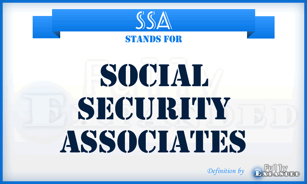 SSA - Social Security Associates