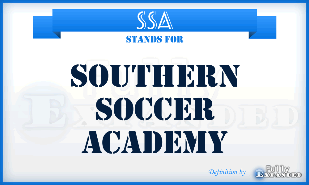 SSA - Southern Soccer Academy