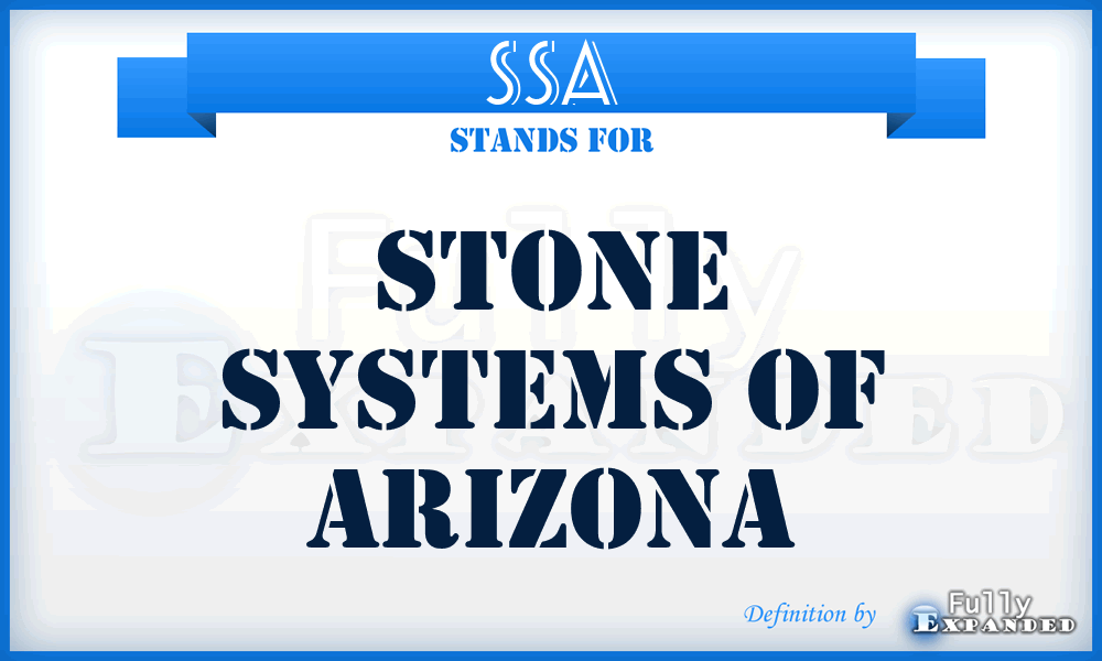 SSA - Stone Systems of Arizona
