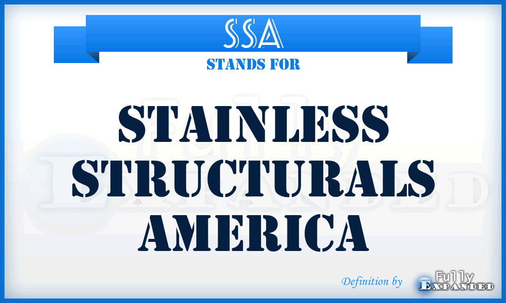 SSA - Stainless Structurals America