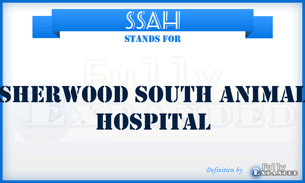 SSAH - Sherwood South Animal Hospital