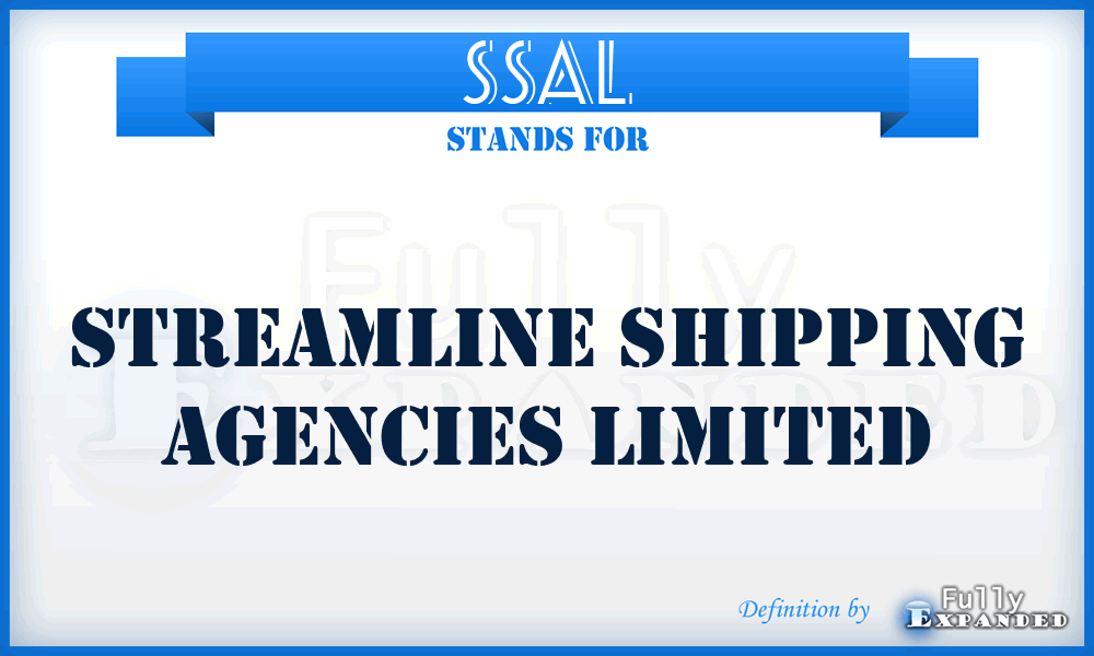 SSAL - Streamline Shipping Agencies Limited