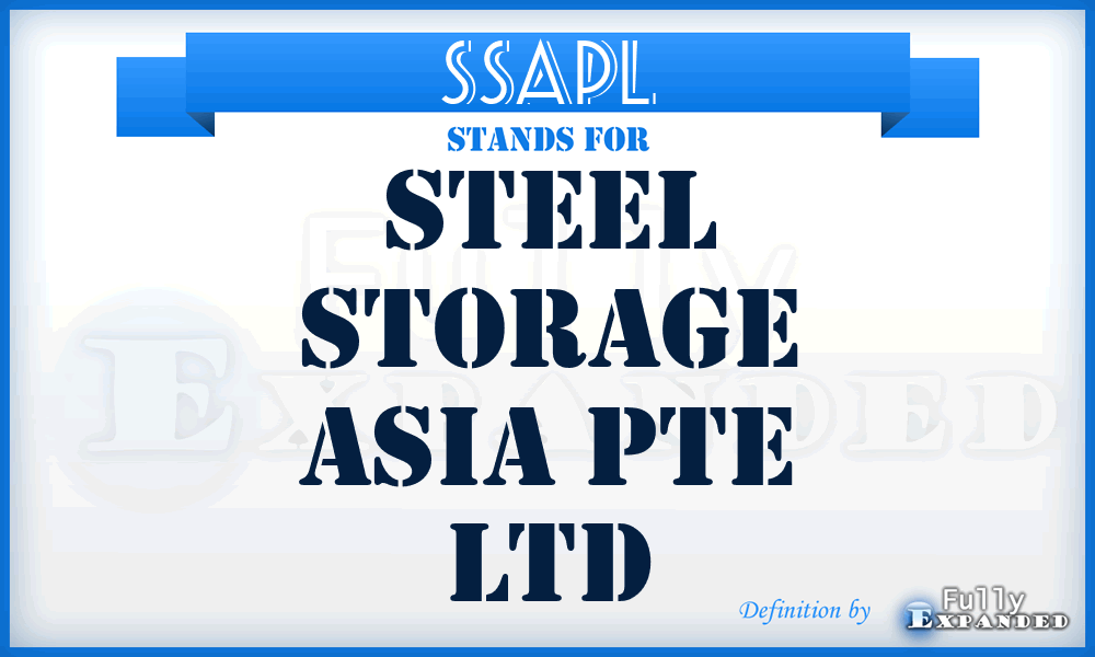 SSAPL - Steel Storage Asia Pte Ltd